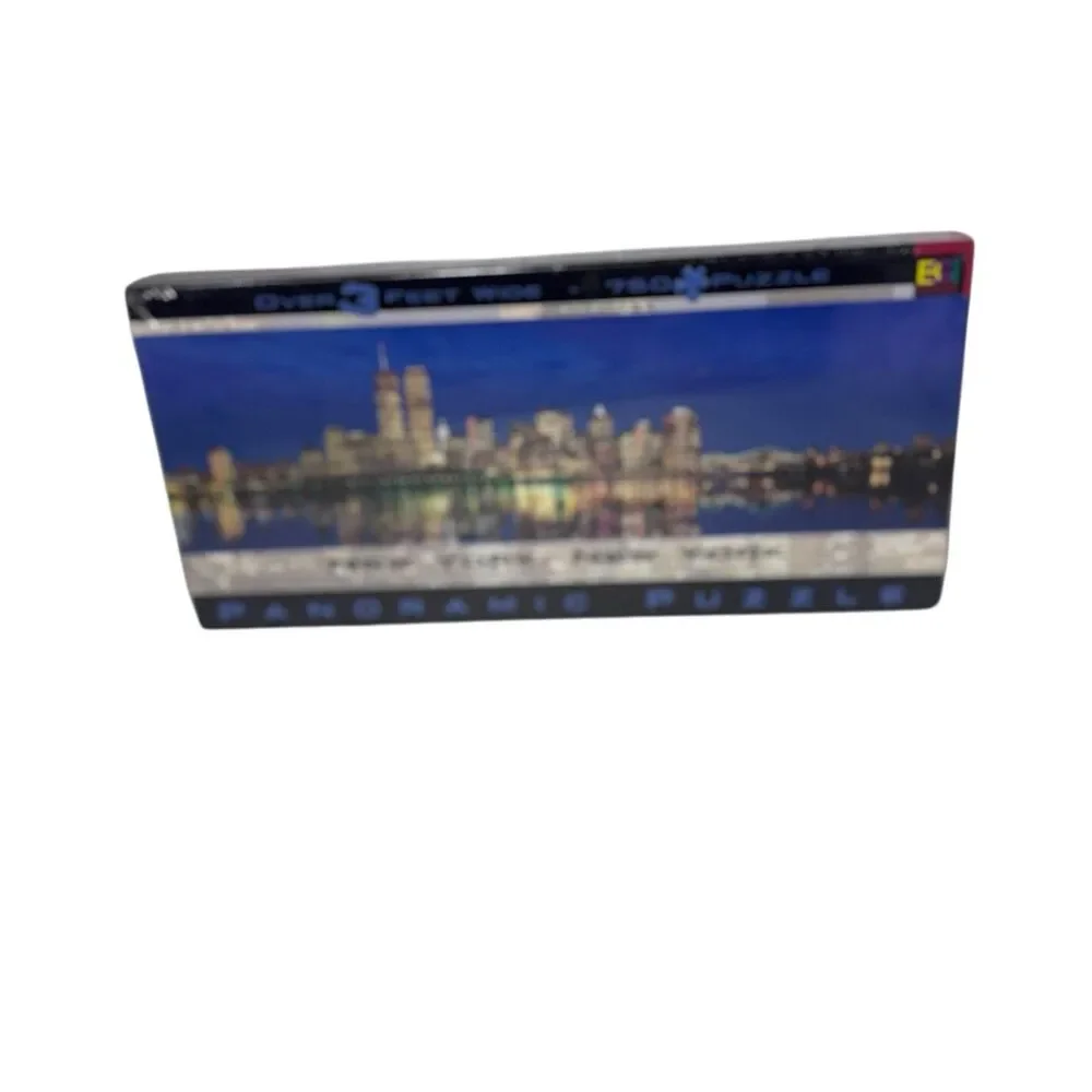 New York City At Night Panoramic Puzzle Buffalo Games 750 Pieces 3 Feet Long New